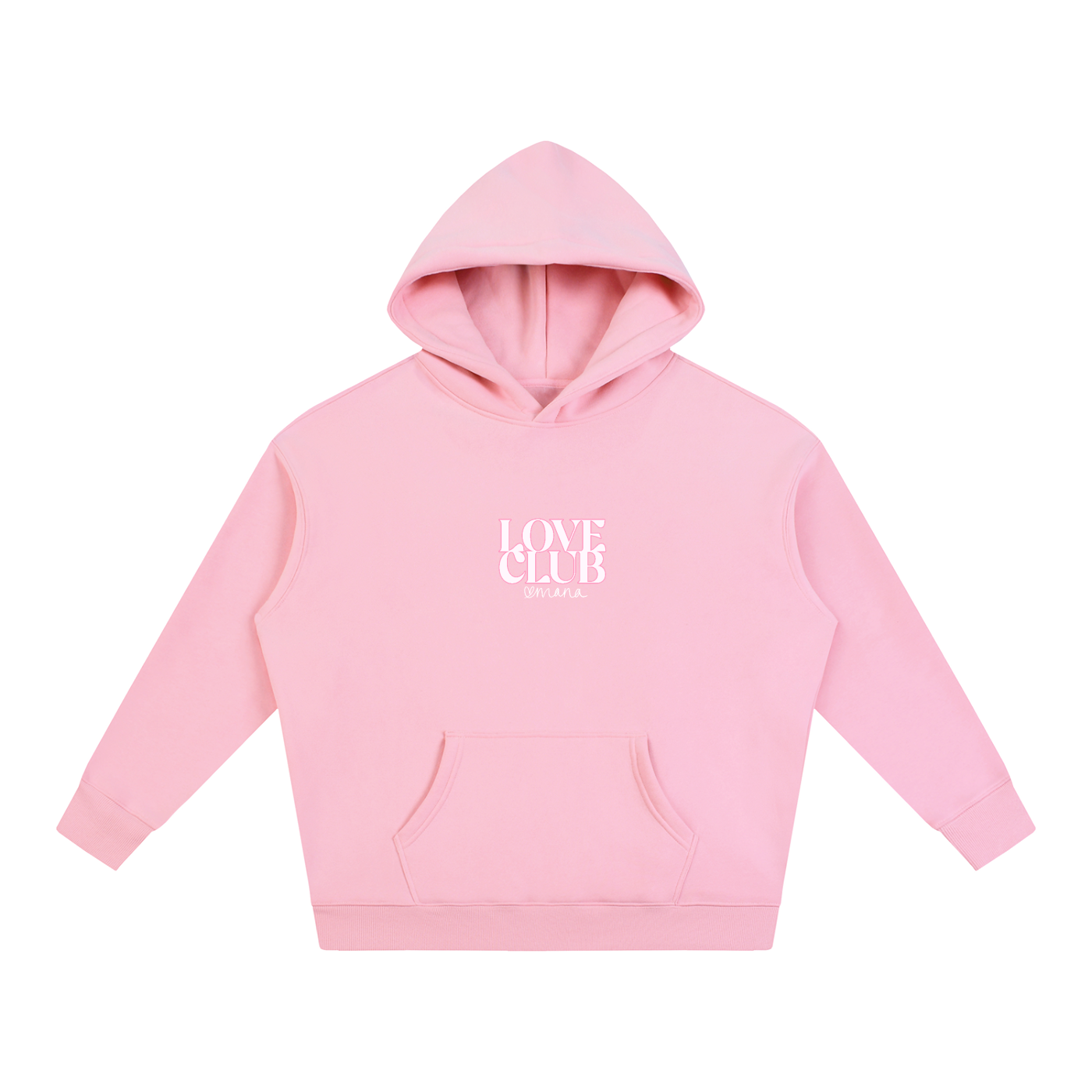 "Love Club" Oversize Fleeced Hoodie