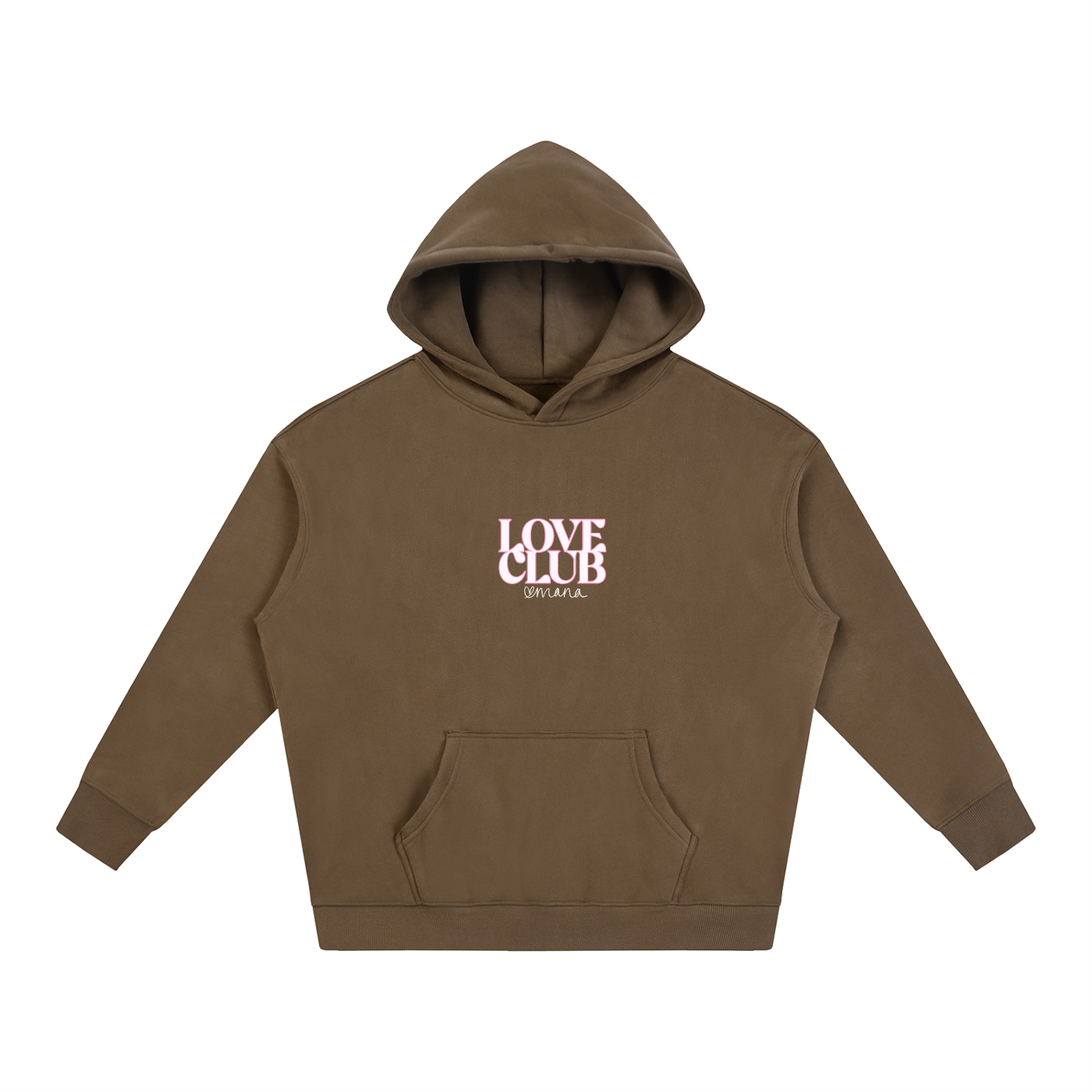 "Love Club" Oversize Fleeced Hoodie