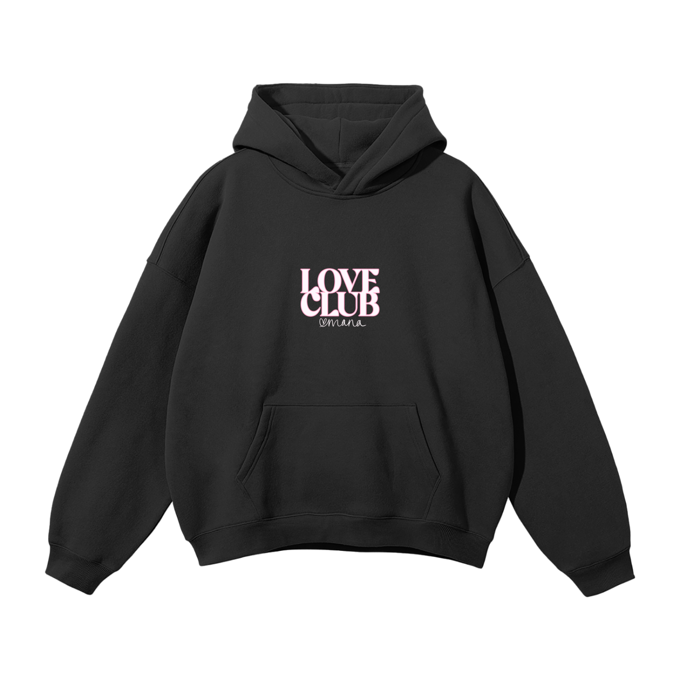 Love Mana "Strawberry Heart" Oversized Fleece Hoodie