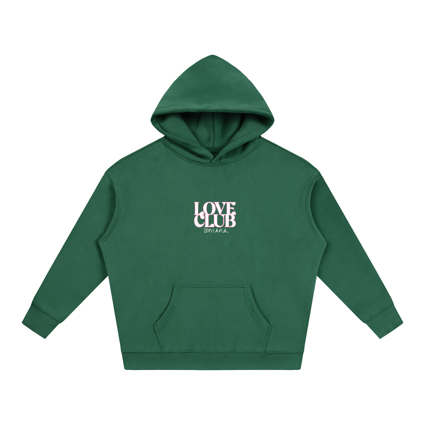 "Love Club" Oversize Fleeced Hoodie