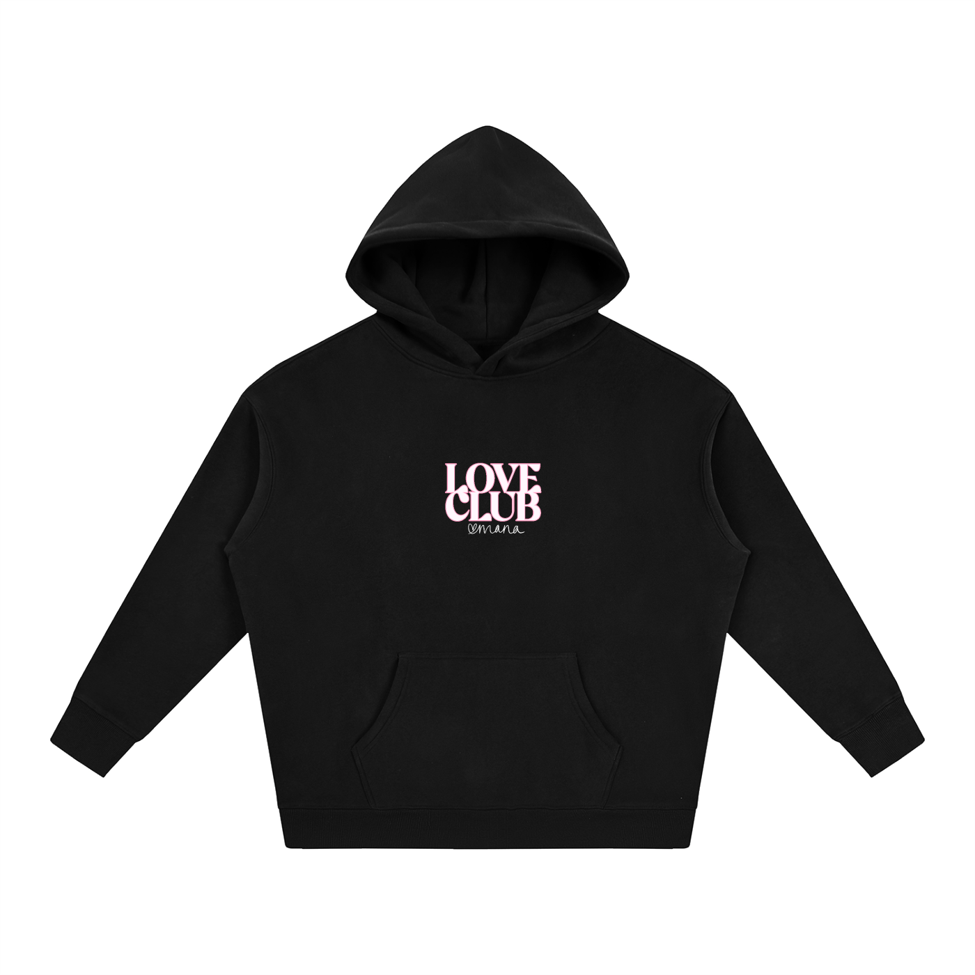 "Love Club" Oversize Fleeced Hoodie