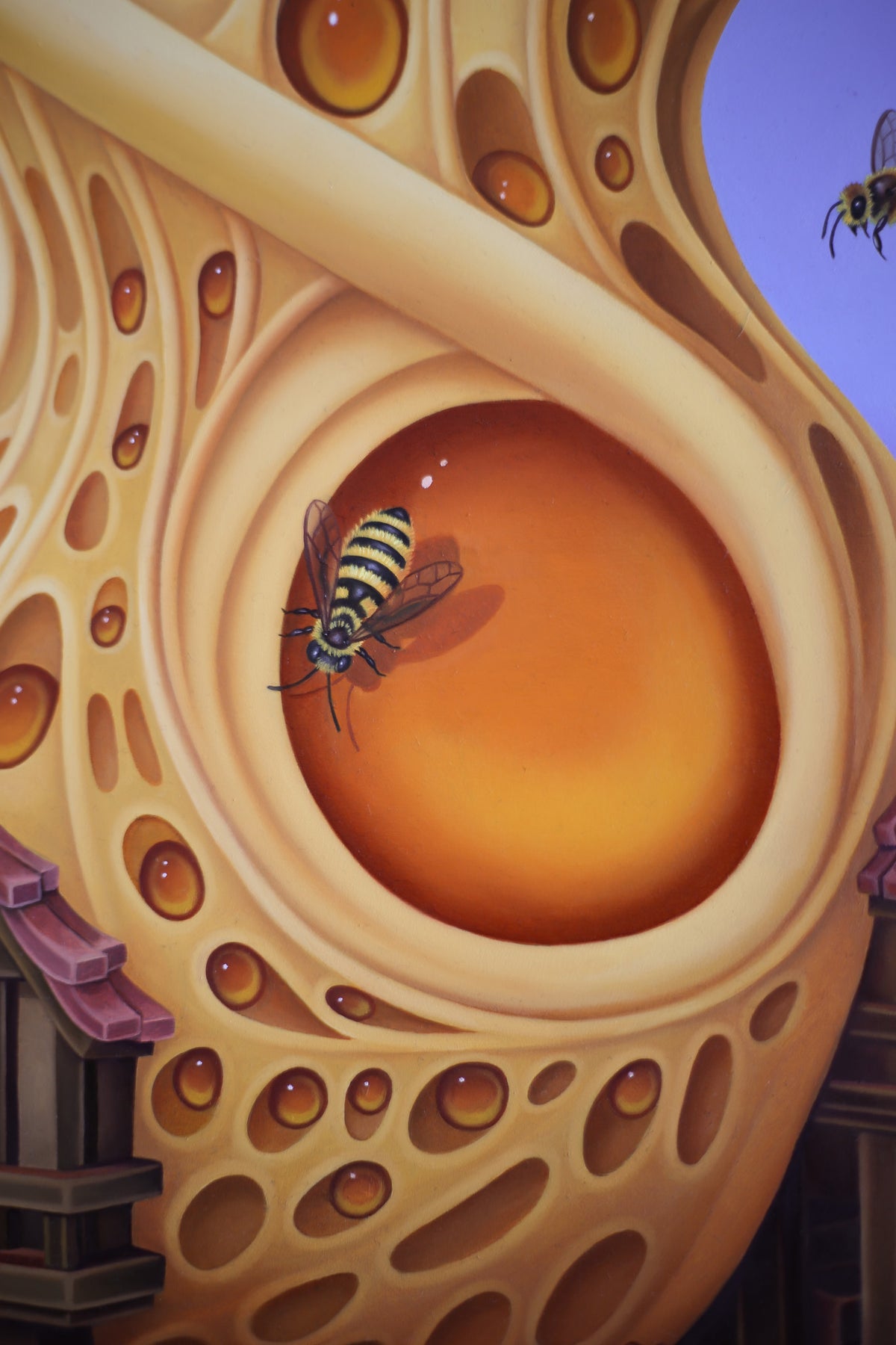 "Hive Mind" Original Oil Painting On Wood