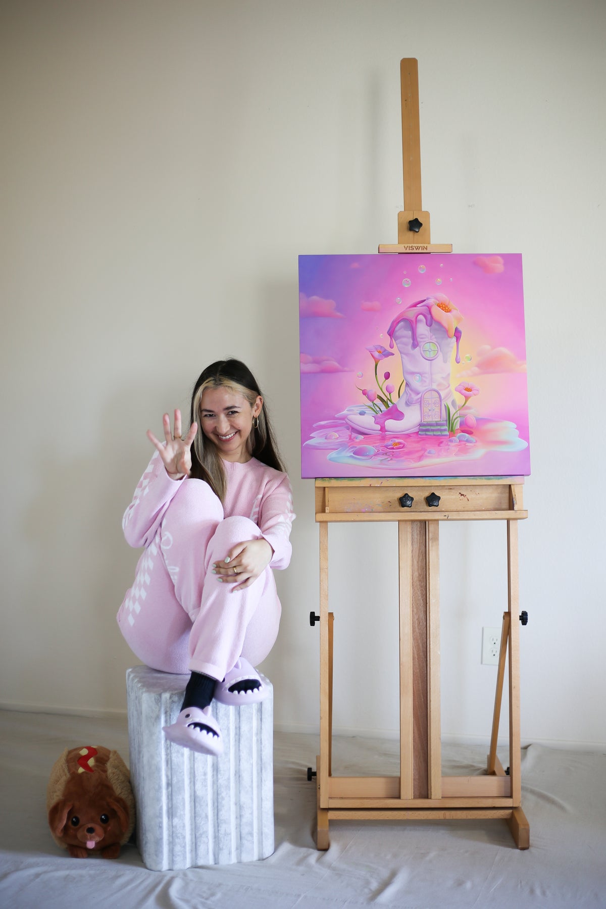 "Dreamhouse" Original Oil Painting On Wood