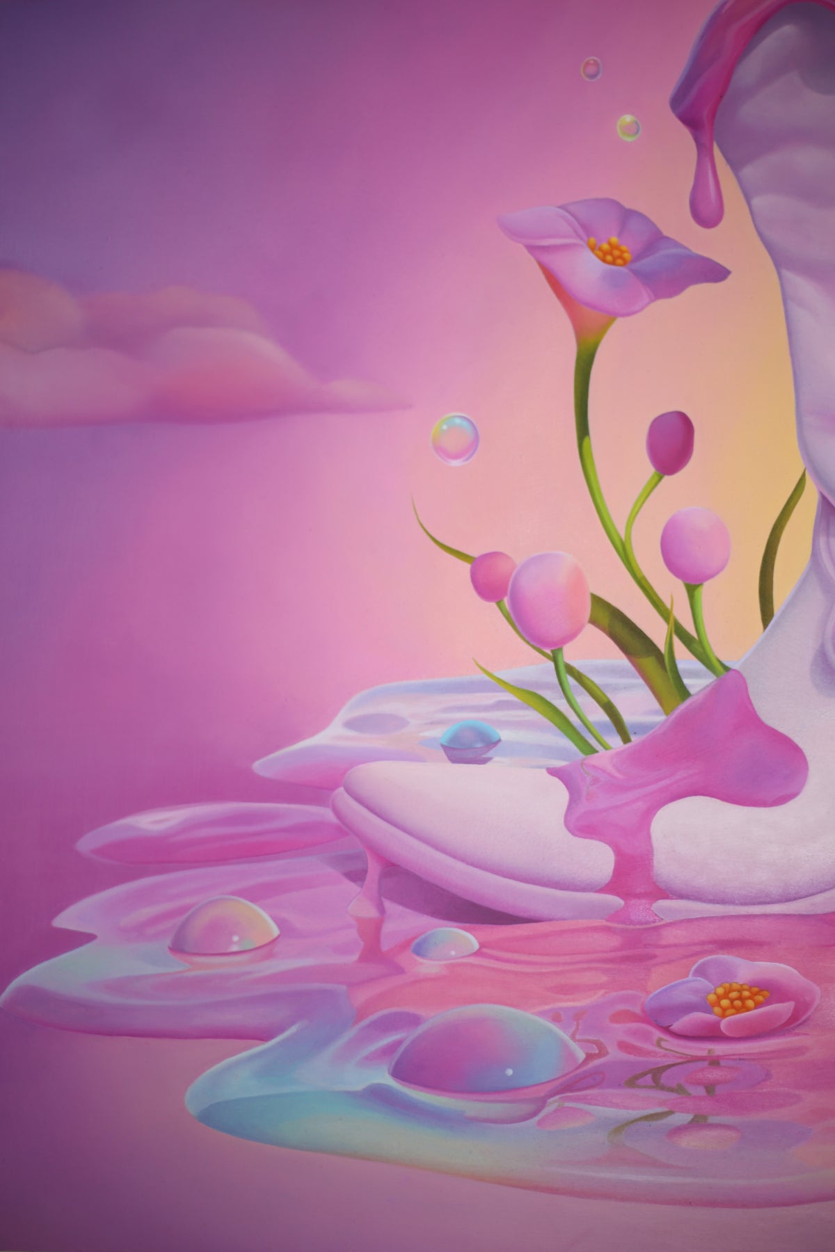 "Dreamhouse" Original Oil Painting On Wood