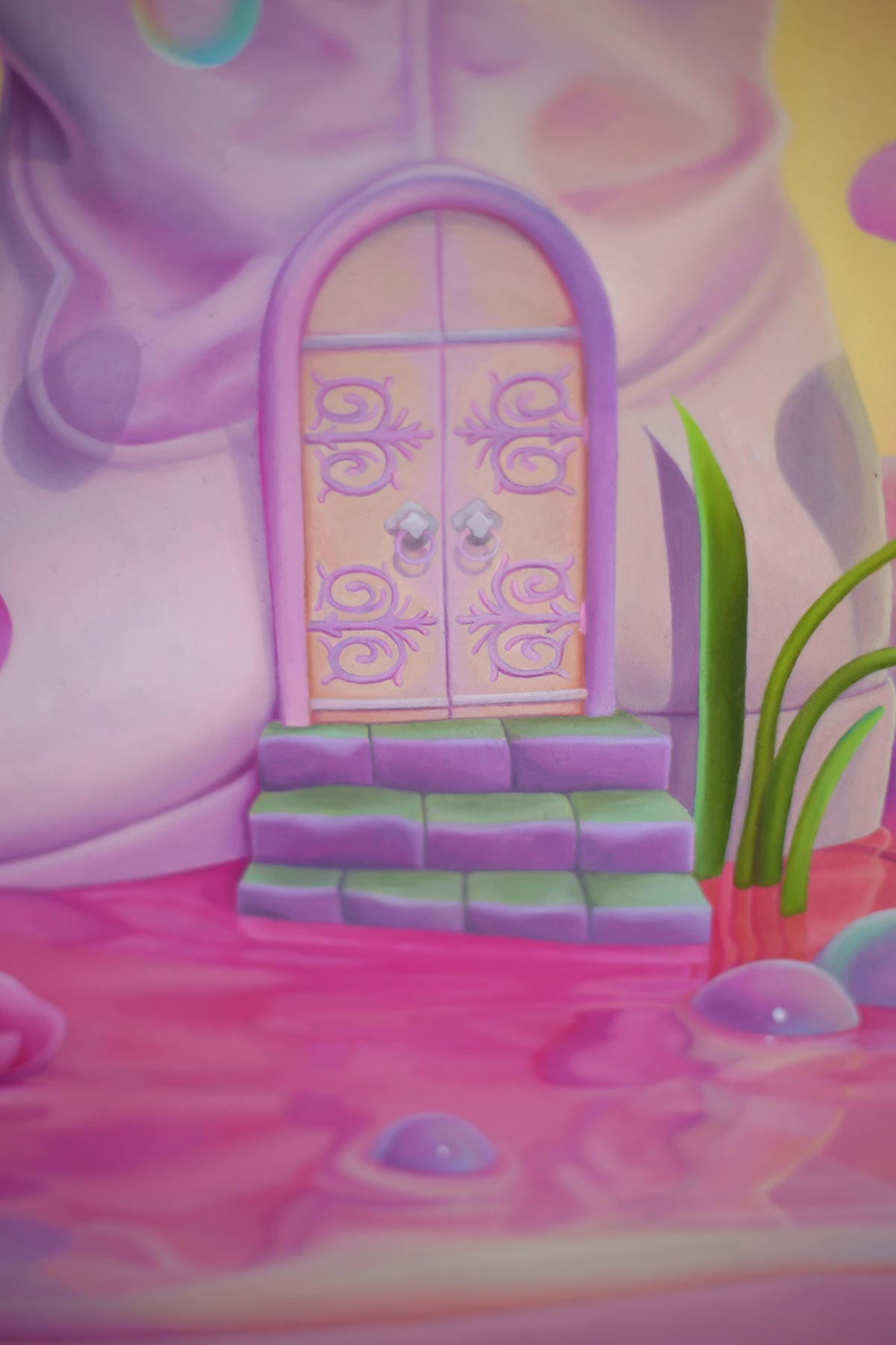 "Dreamhouse" Original Oil Painting On Wood