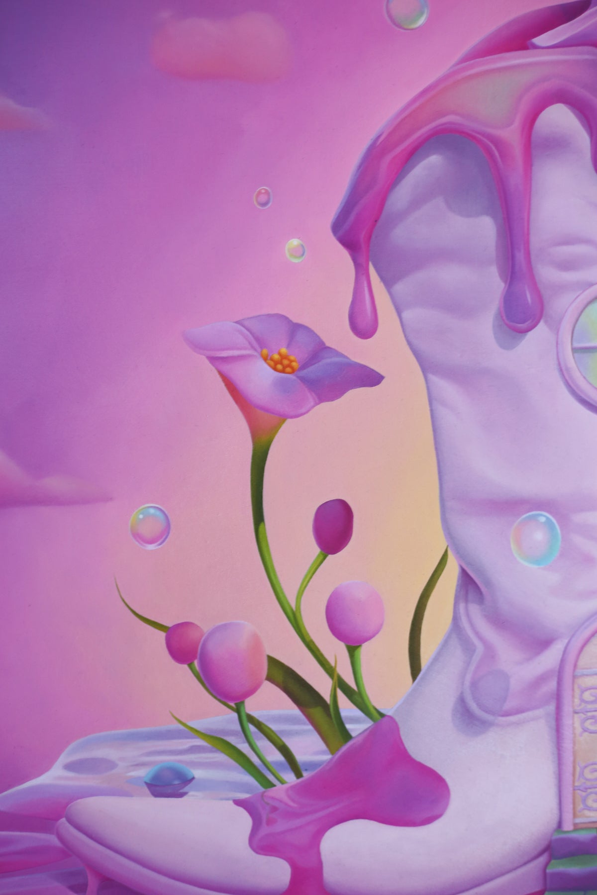 "Dreamhouse" Original Oil Painting On Wood