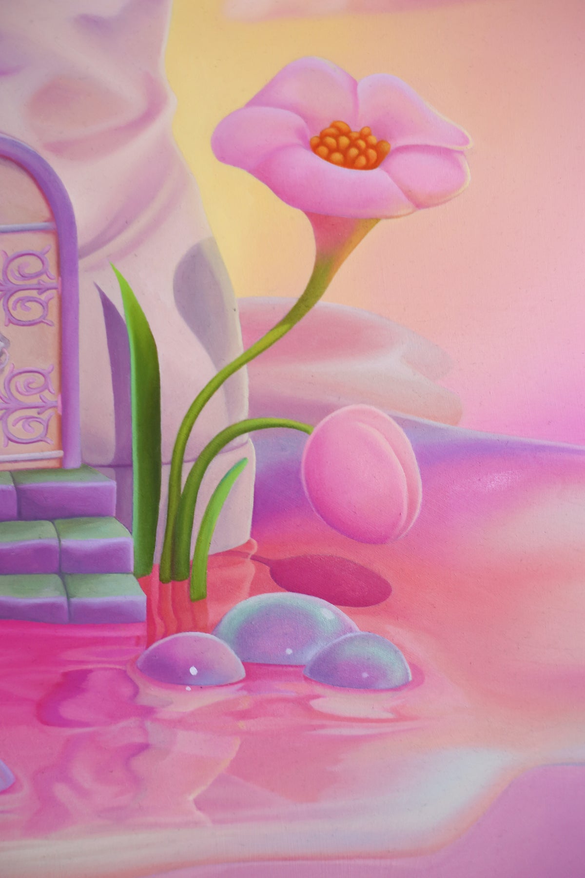 "Dreamhouse" Original Oil Painting On Wood