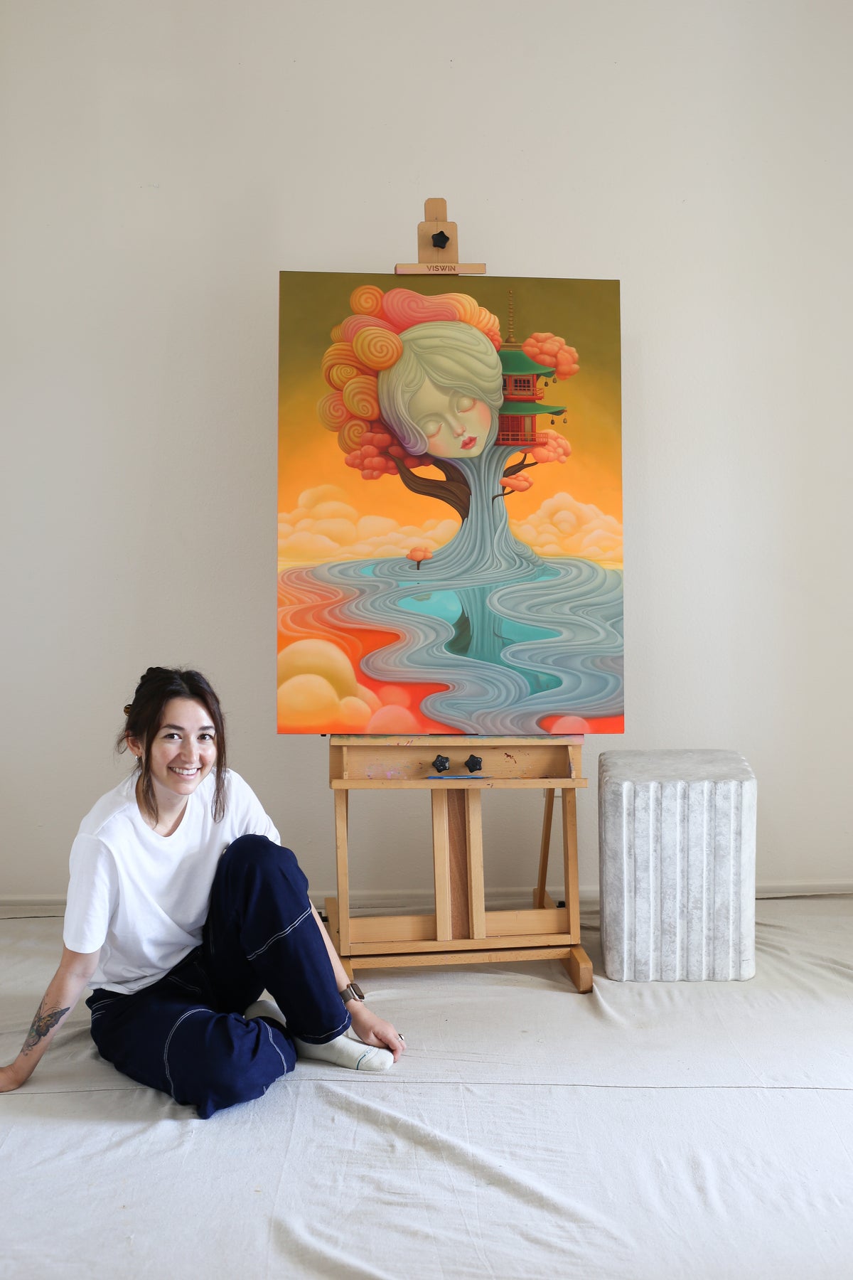 "Silk Road" Original Oil Painting On Wood