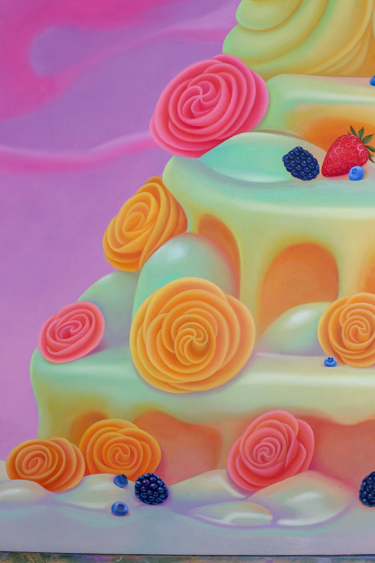 "Let Them Eat Cake" Original Oil Painting On Wood
