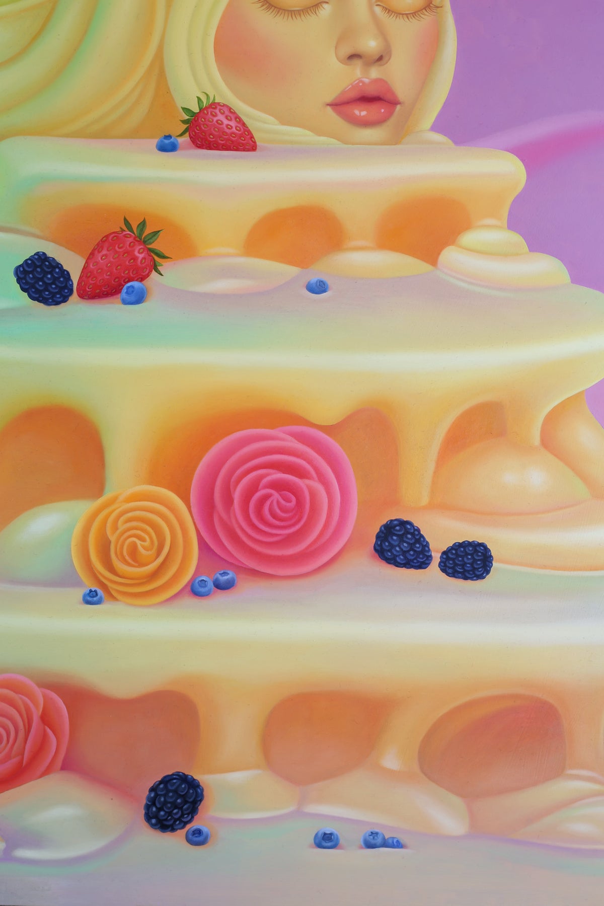 "Let Them Eat Cake" Original Oil Painting On Wood