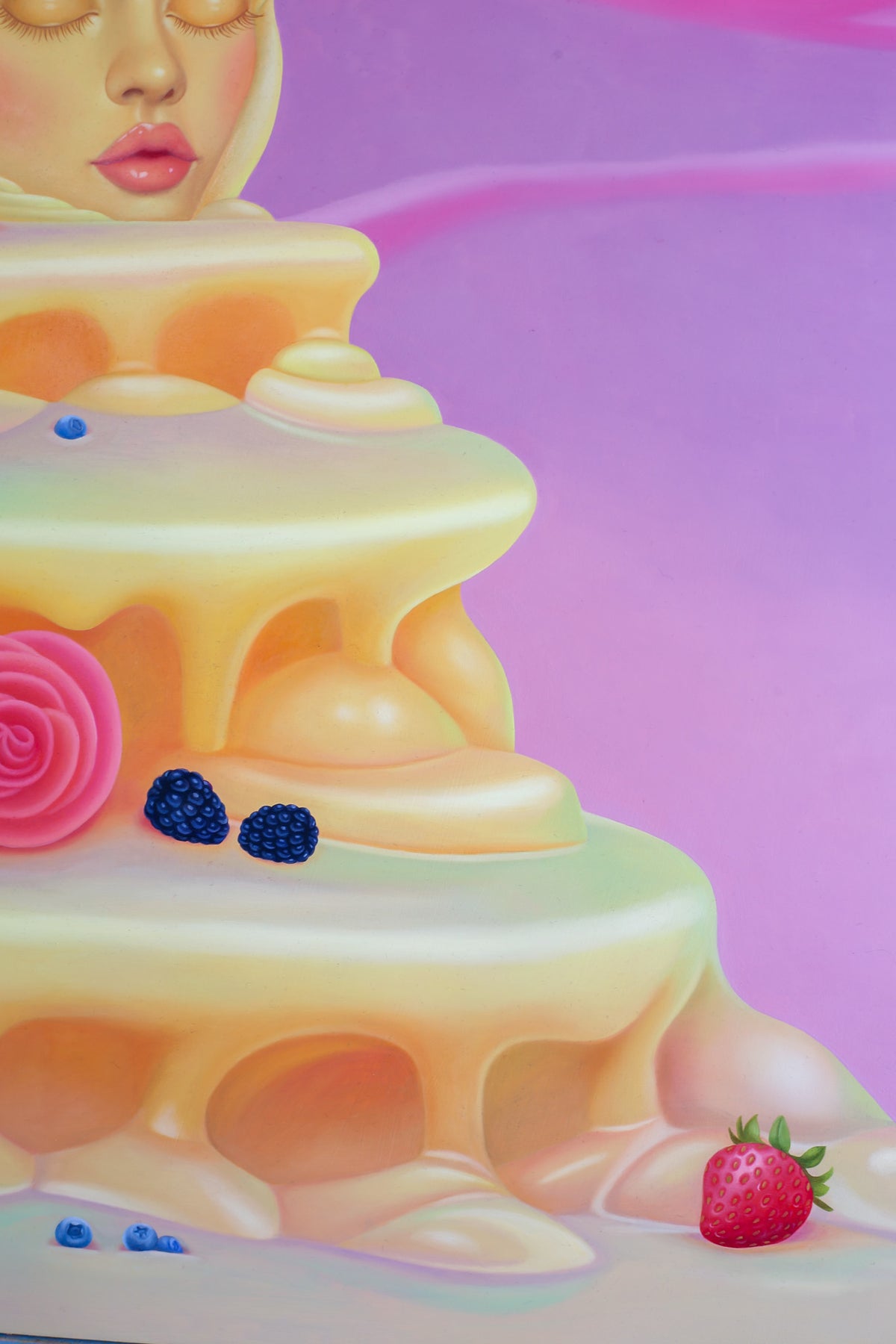 "Let Them Eat Cake" Original Oil Painting On Wood