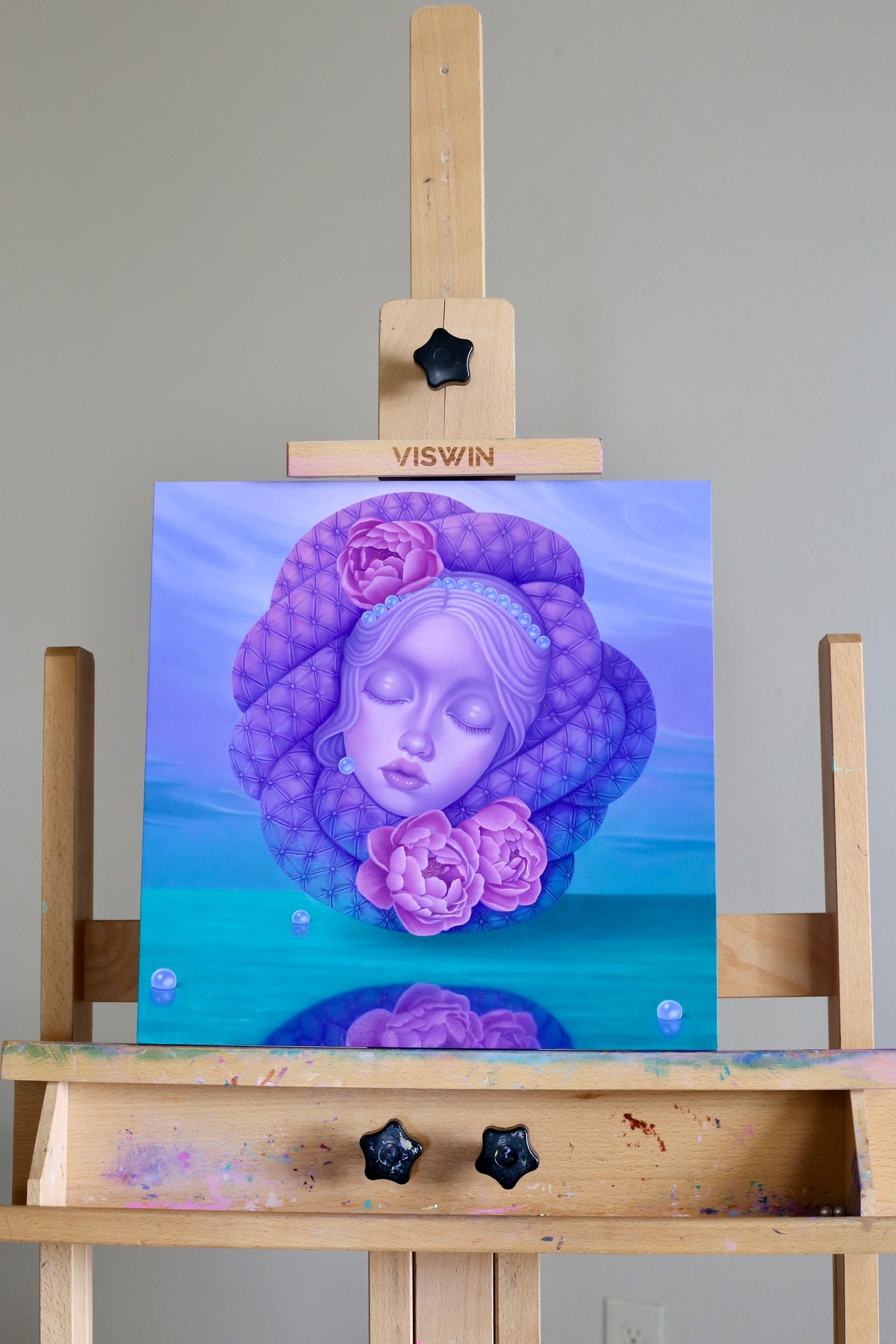 "Mistress Anne Boleyn" Original Oil Painting On Wood