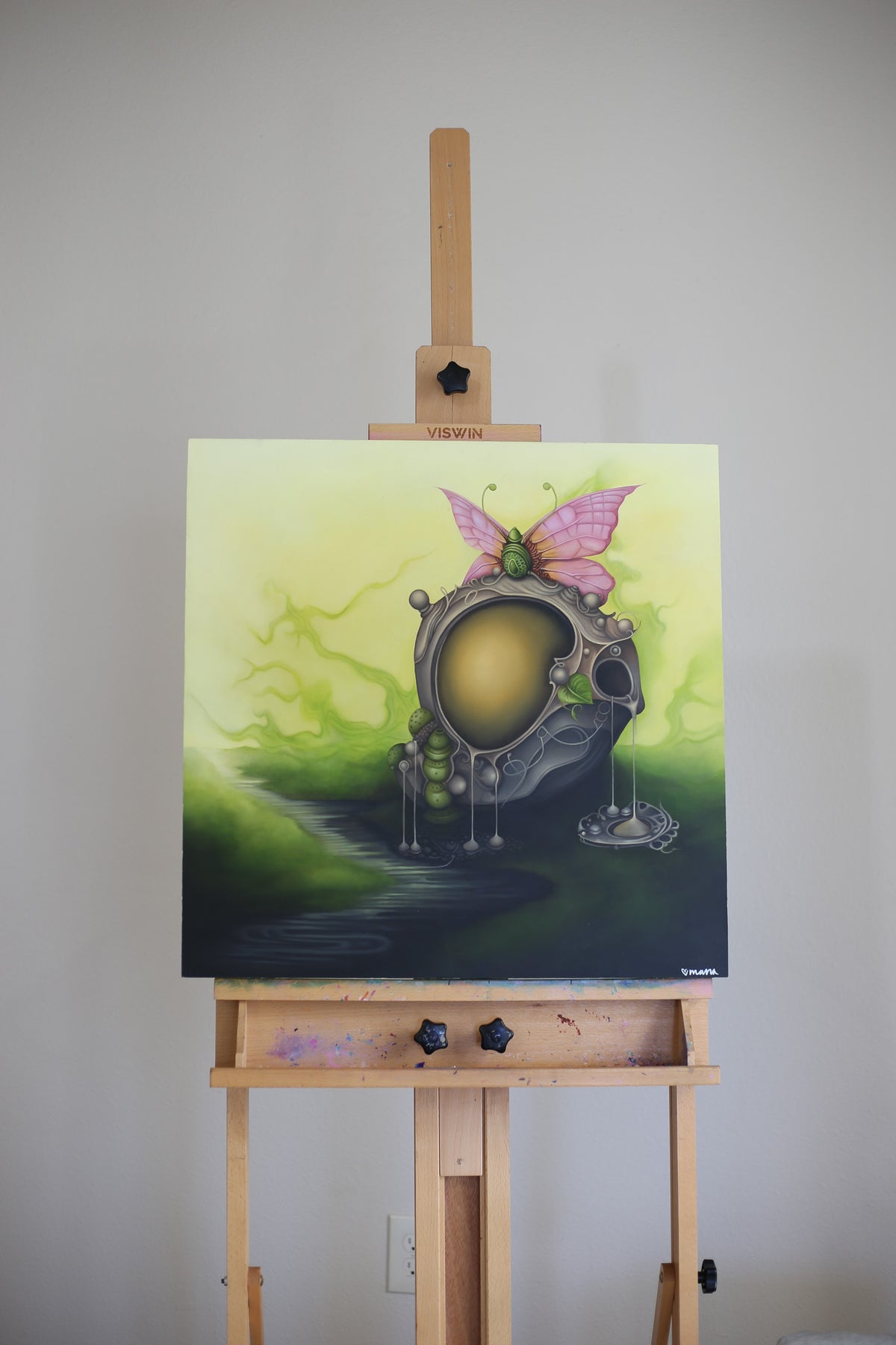 "Passenger" Original Oil Painting On Wood
