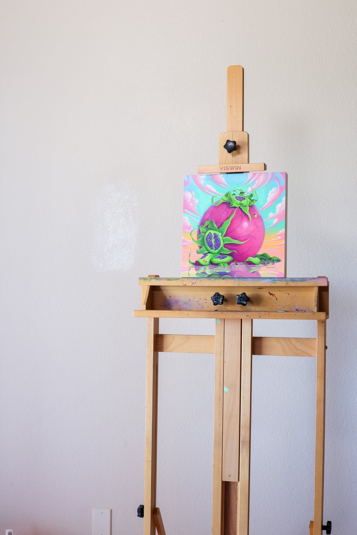 "Snozzberries" Original Oil Painting On Wood