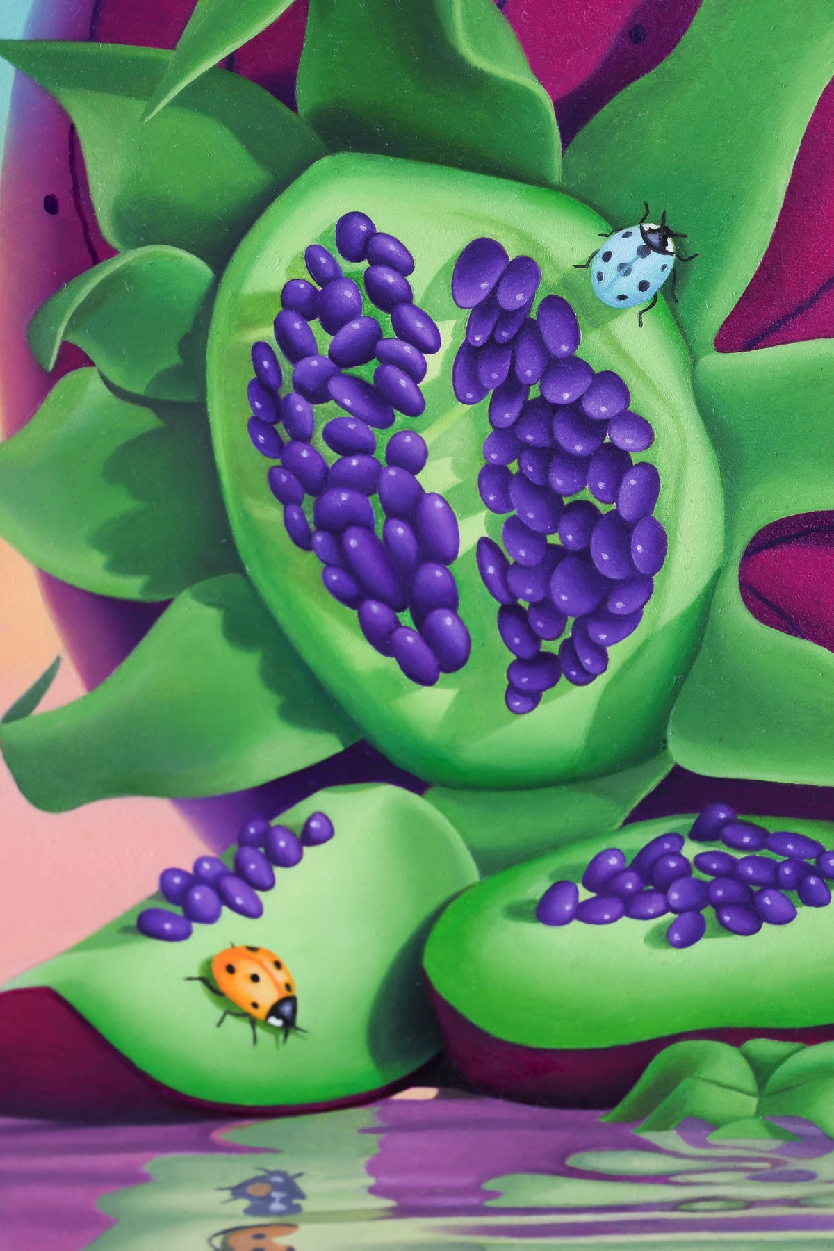 "Snozzberries" Original Oil Painting On Wood