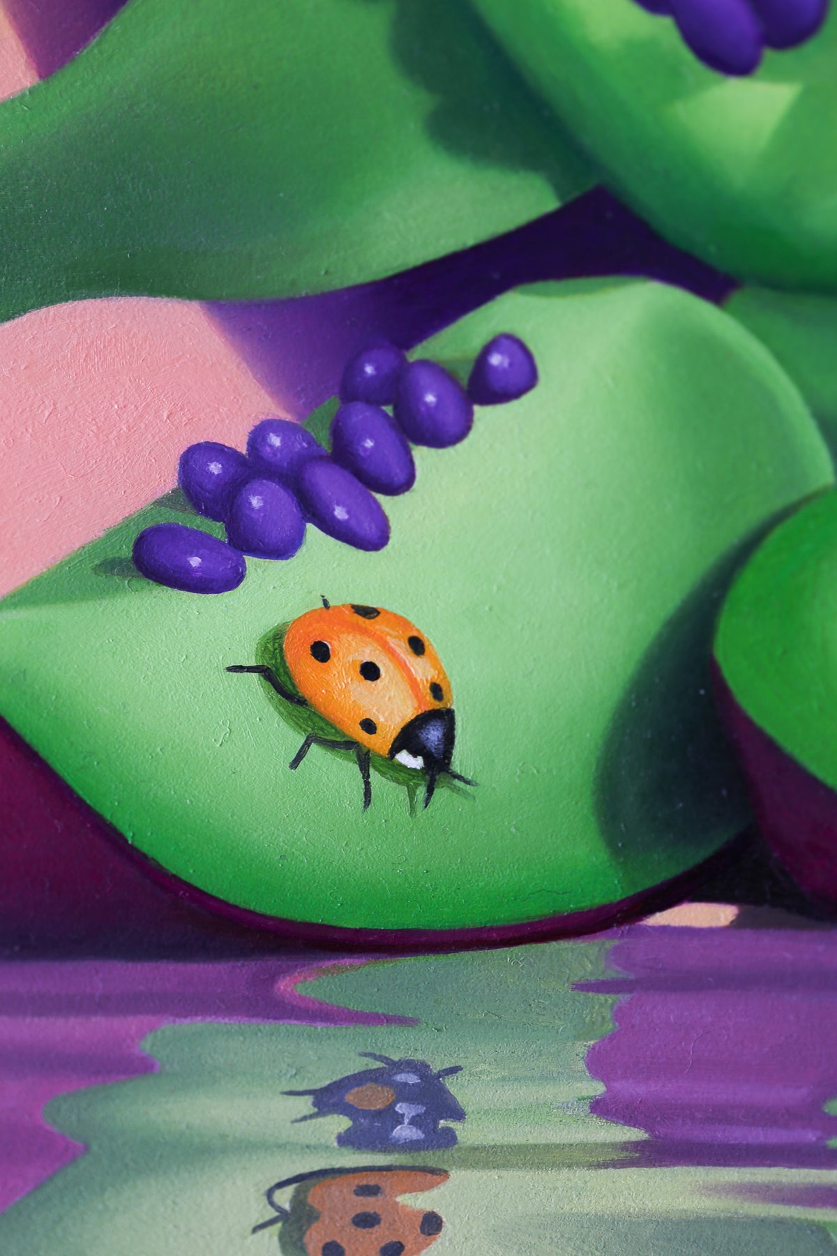 "Snozzberries" Original Oil Painting On Wood
