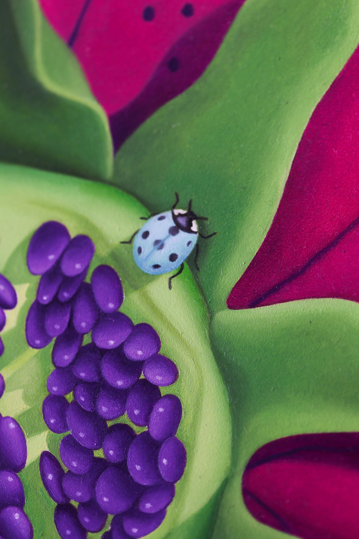 "Snozzberries" Original Oil Painting On Wood