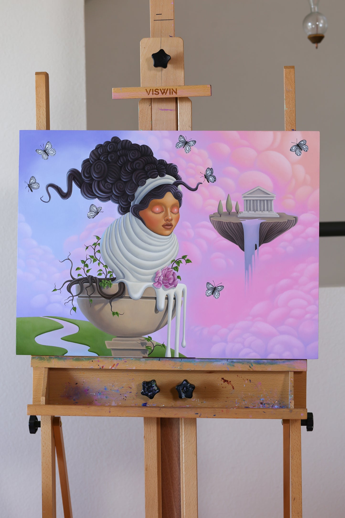"Muses" Original Oil Painting On Wood