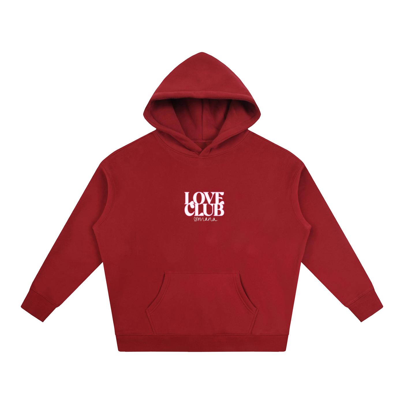 "Love Club" Oversize Fleeced Hoodie