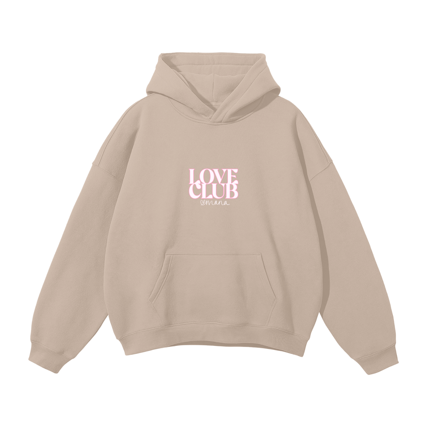 Love Mana "Strawberry Heart" Oversized Fleece Hoodie