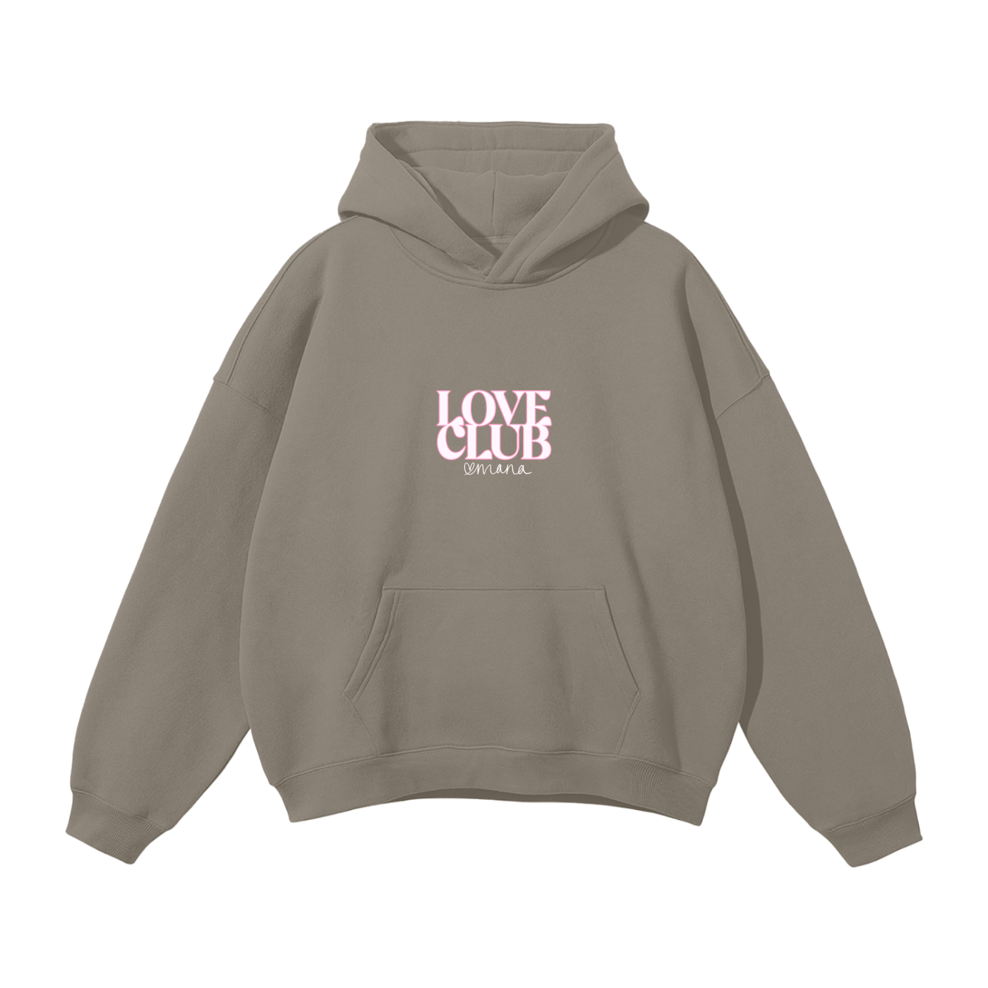 Love Mana "Strawberry Heart" Oversized Fleece Hoodie